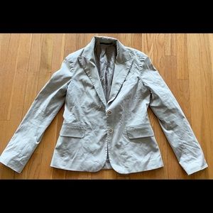 Theory Beige Striped Blazer Women’s Small